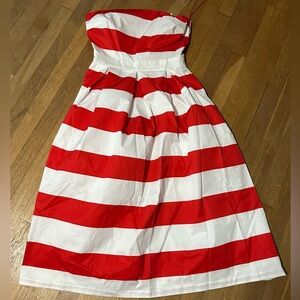 NWT Flying Tomato Red and White Striped Midi Dress